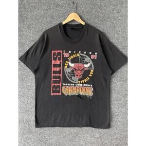 Chicago Bulls Champions T Shirt 1991 Basketball Sports Nba 90S  Jordan